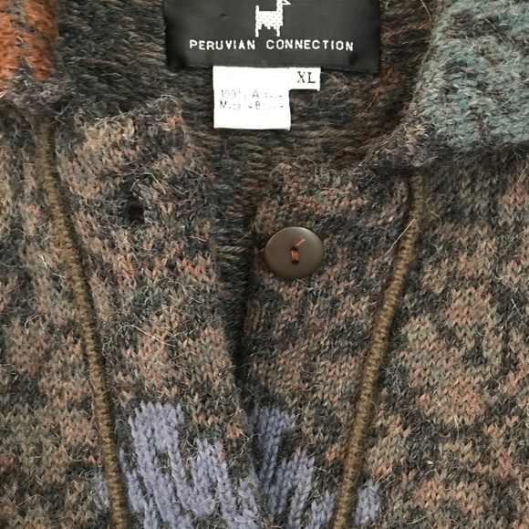 PERUVIAN CONNECTION ALPACA SWEATER/JACKET NWOT - Picture 12 of 13
